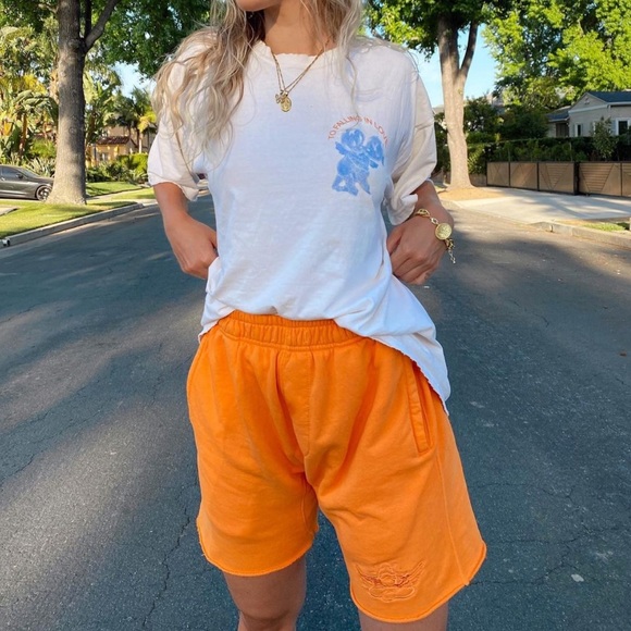 BOYS LIE CLASSIC V3 ORANGE SHORTS SZ M - Picture 2 of 13